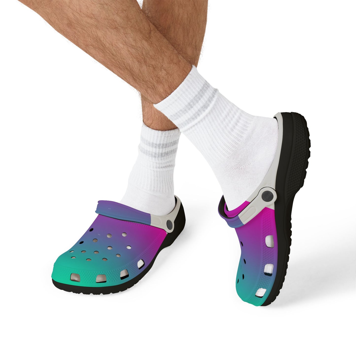 Vibrant AOP EVA Foam Clogs, Trendy Slip-On Shoes for Summer, Beachwear Footwear, Colorful Casual Footwear, Unique Summer Gift