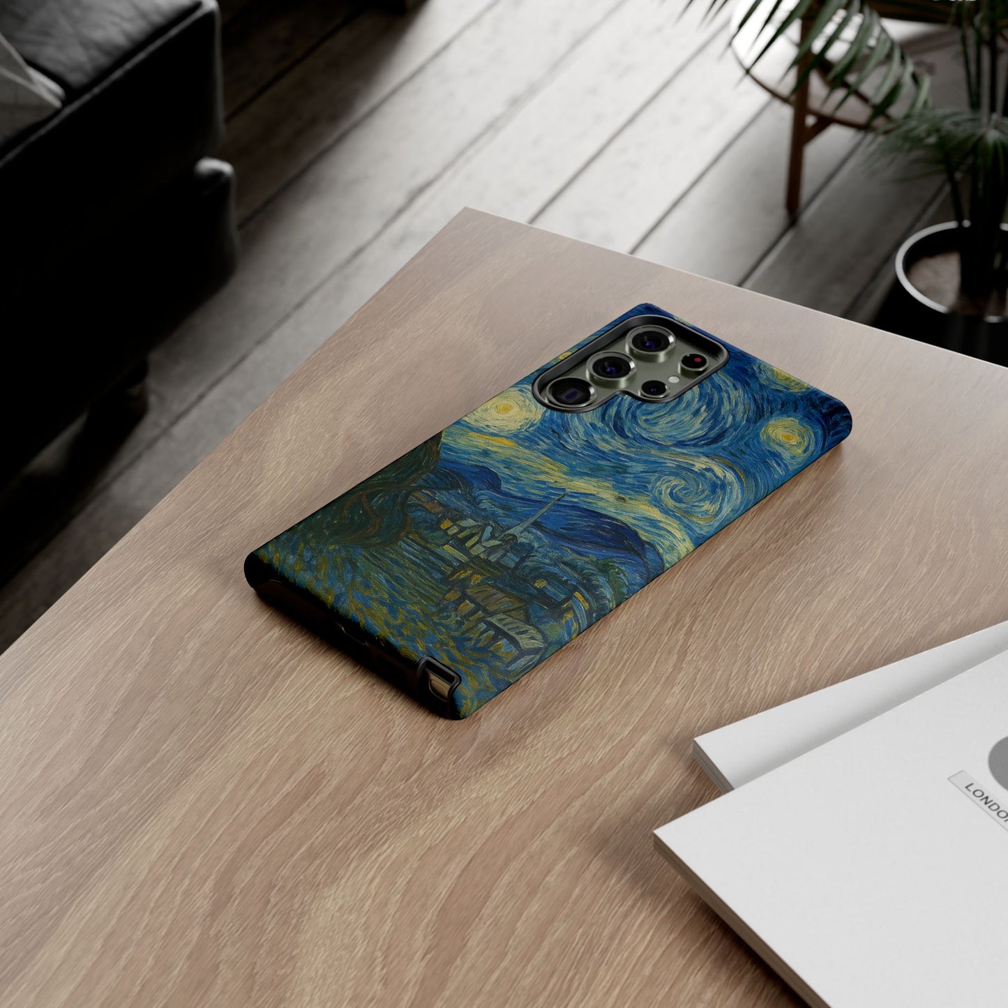 Starry Night Phone Case, Artistic Cell Phone Cover, Gift for Art Lovers, Unique Phone Accessory, Birthday Gift for Him/Her, Tough Cases