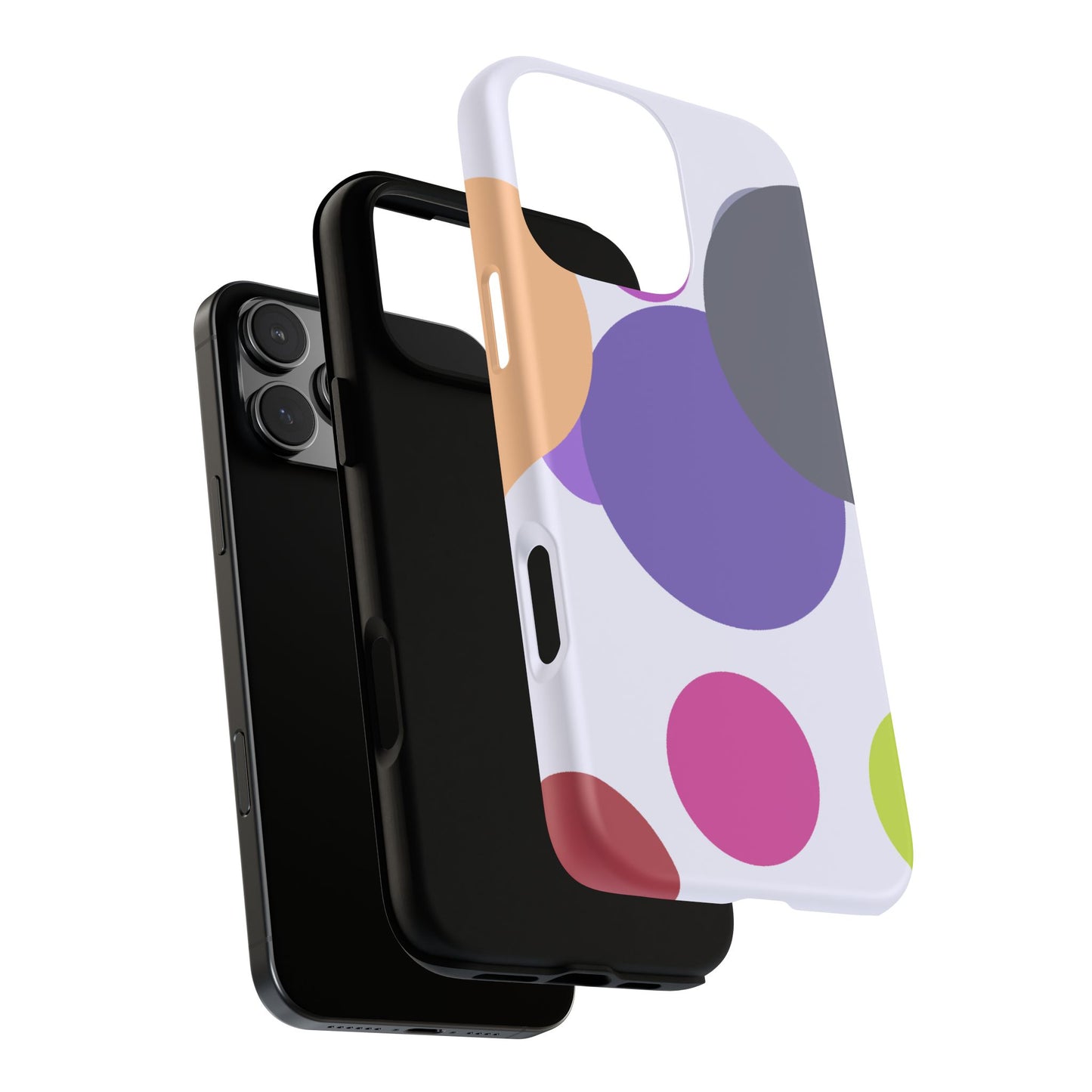 Colorful Geometric Phone Case, Bold Protective Cover for iPhone, Unique Gift for Trendy Teens, Fun Customizable Cases, Modern Design