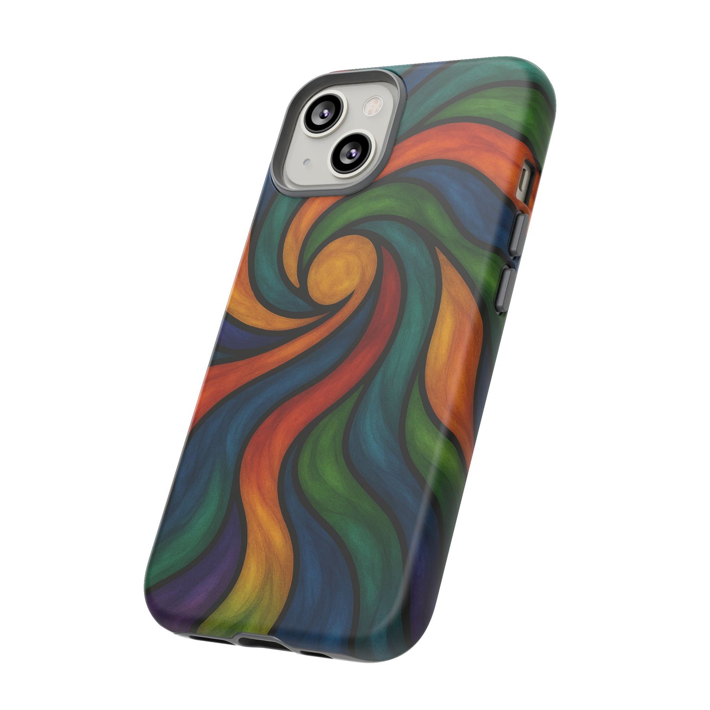 Colorful Swirl Phone Case | Tough Cases, Vibrant Design, Gift for Art Lovers, Funky Case, Unique Phone Accessories