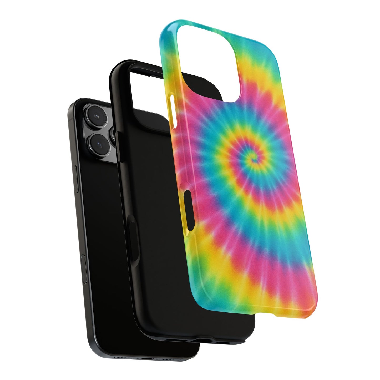 Colorful Tie-Dye Phone Case, Vibrant Phone Cover, Boho Style Accessory, Gift for Teens, Trendy Phone Accessories