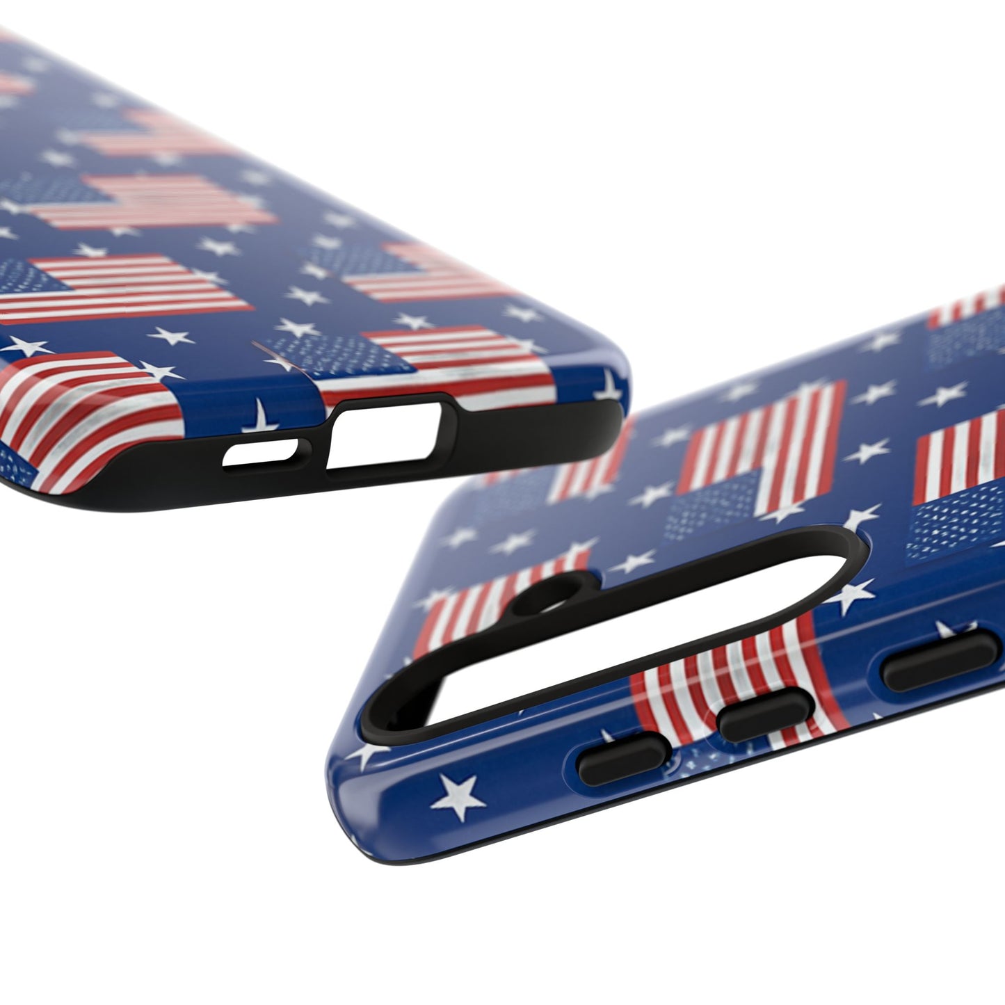 Patriotic Phone Case, Independence Day Accessories, American Flag Design, Star-Spangled Cover, Summer BBQ Gift