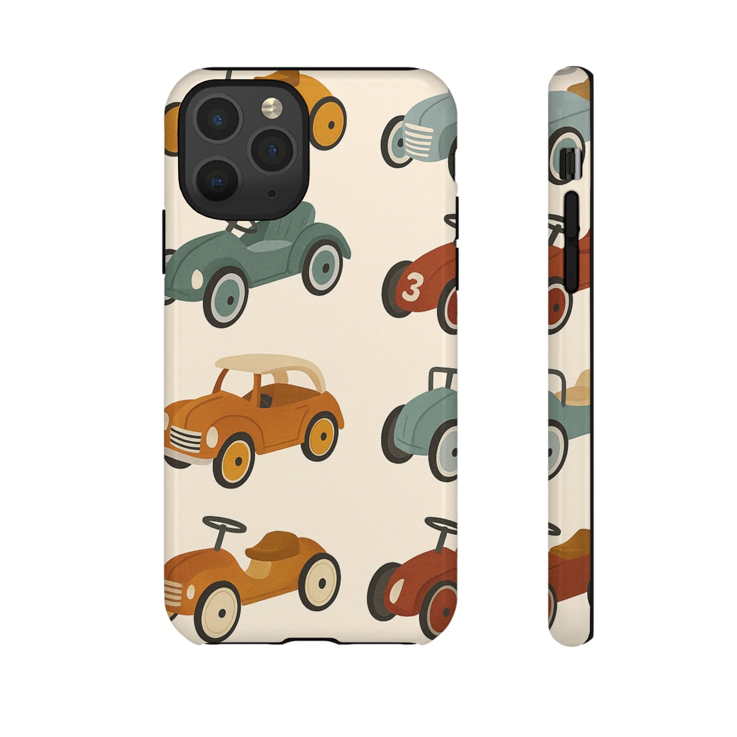 Vintage Car Phone Case, Tough Cases, Kids Gift, Car Lover Accessory, Retro Style, Phone Protection, Unique Design, pedal cars