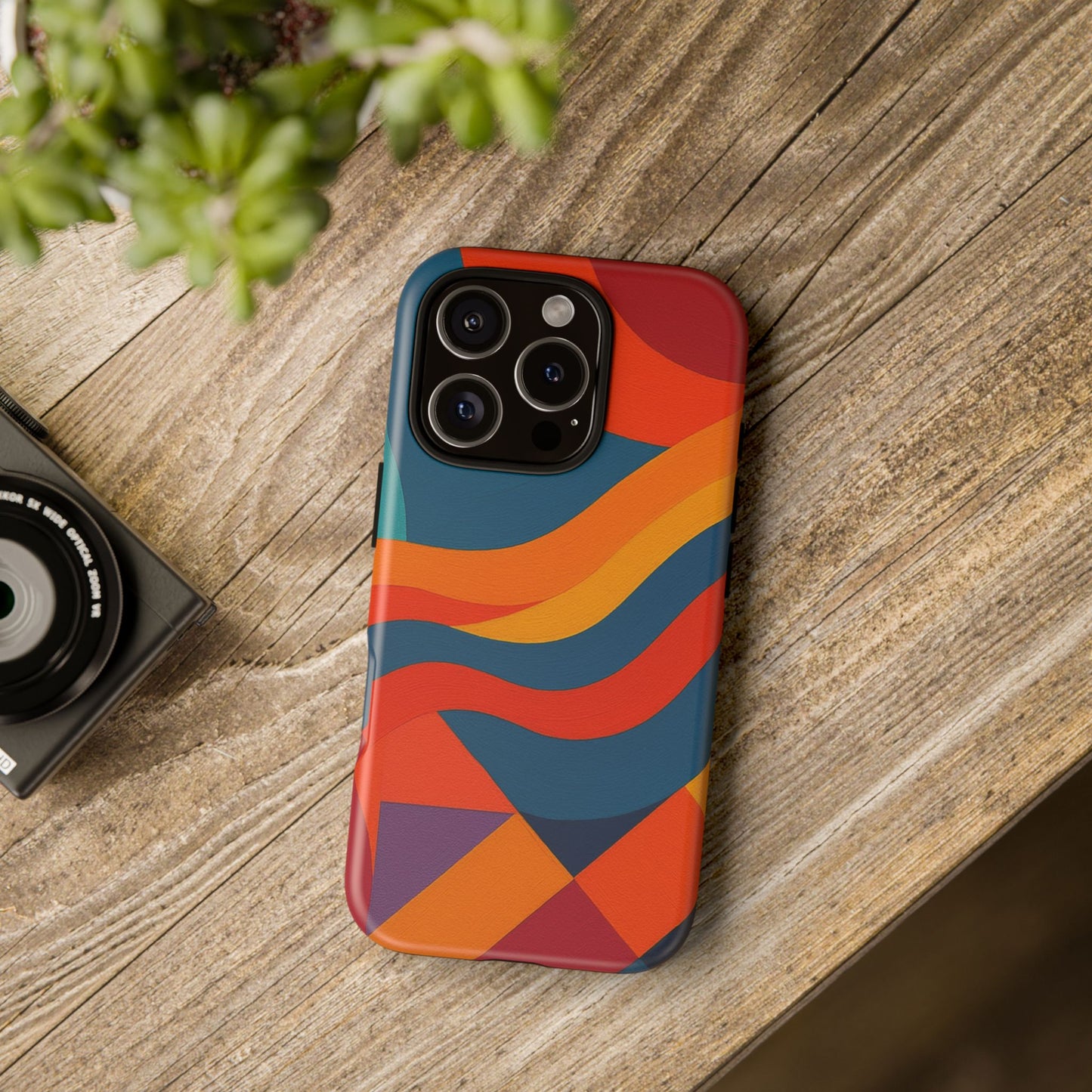 Vibrant Phone Case, Abstract Design Cover, Tough Cases for All Occasions, Stylish Gift for Tech Lovers, Modern Phone Accessories