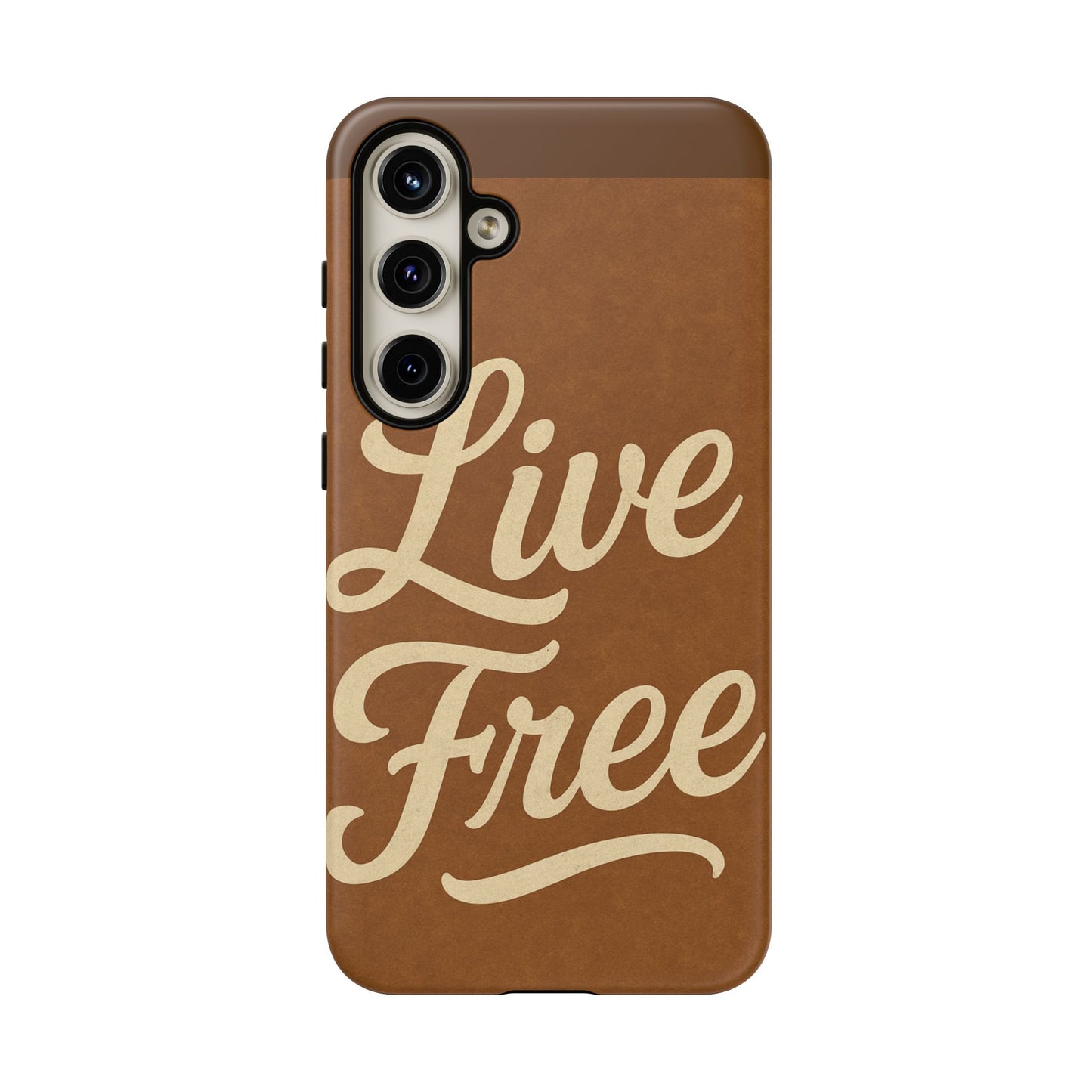 Live Free Phone Case, Tough Cases, Inspirational Phone Accessories, Gift for Adventurers, Customizable Design, Unique Tech Gifts