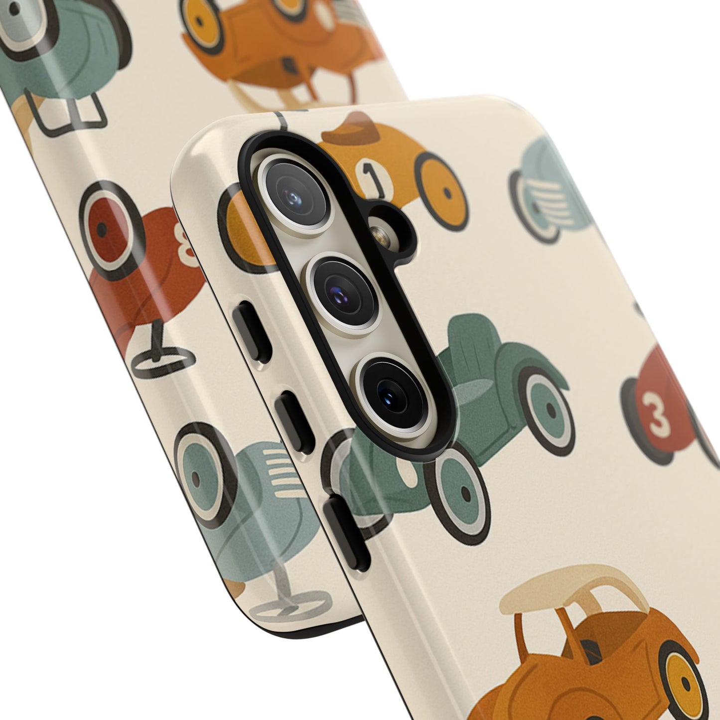 Vintage Car Phone Case, Tough Cases, Kids Gift, Car Lover Accessory, Retro Style, Phone Protection, Unique Design, pedal cars