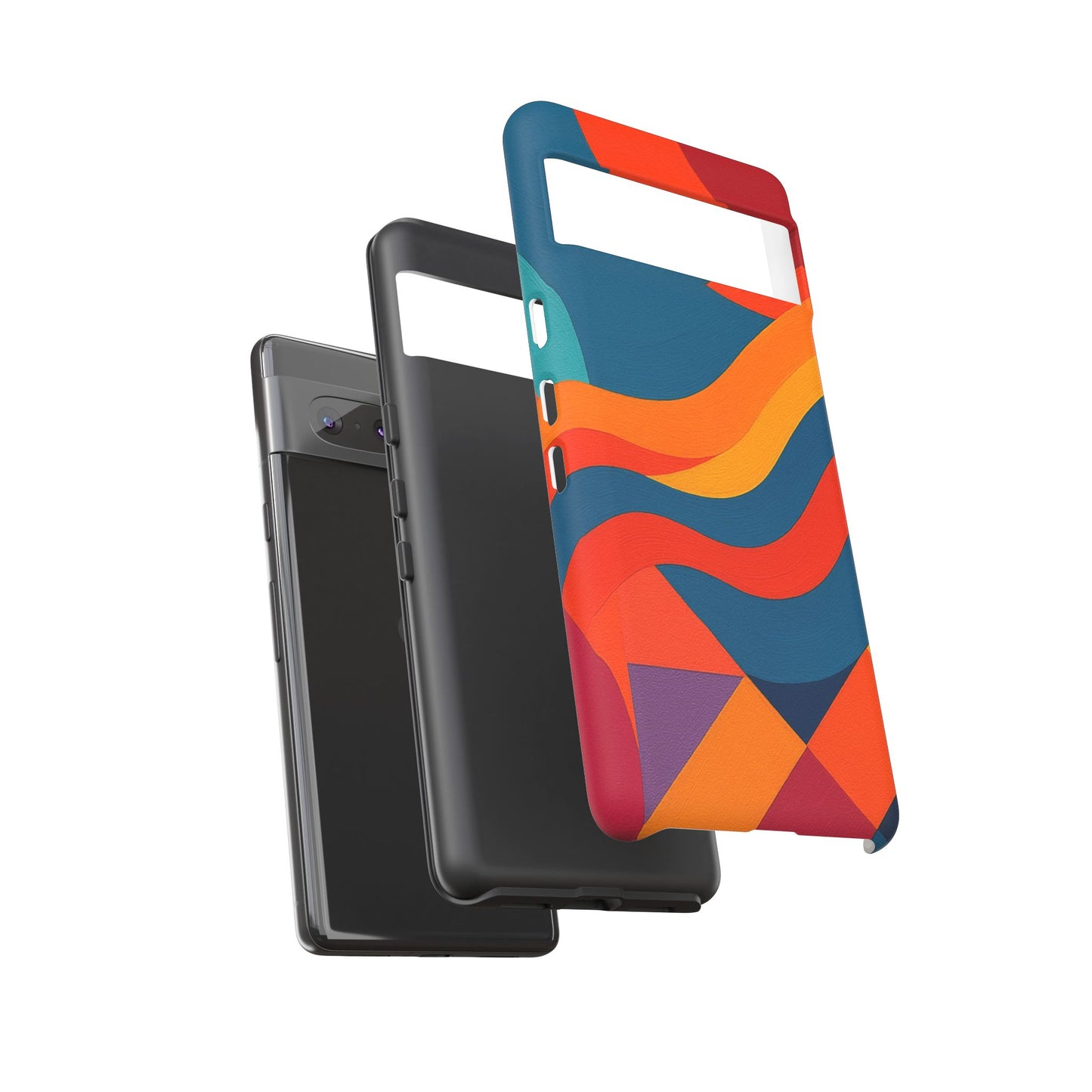 Vibrant Phone Case, Abstract Design Cover, Tough Cases for All Occasions, Stylish Gift for Tech Lovers, Modern Phone Accessories