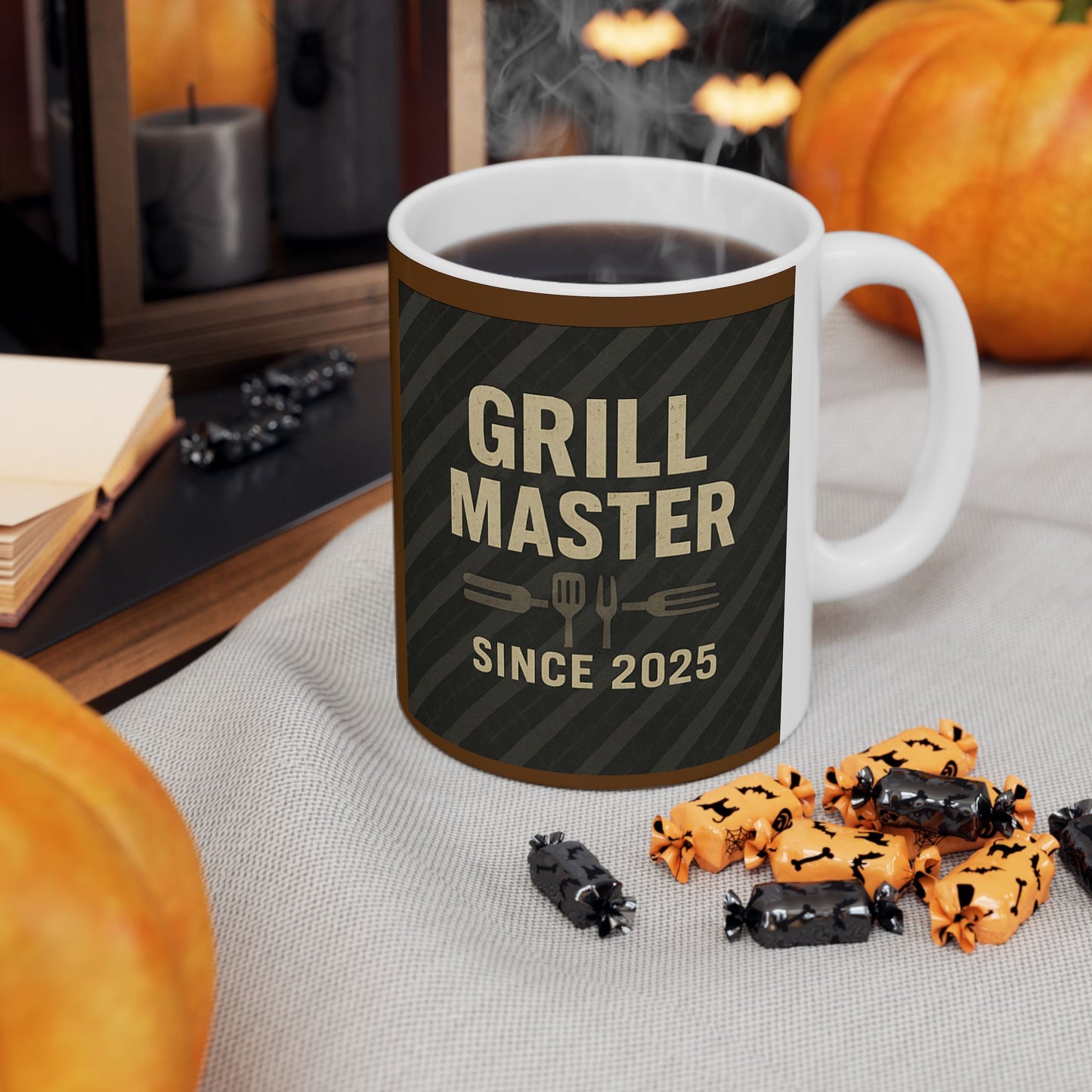 Grill Master Ceramic Mug - Perfect Gift for BBQ Lovers, Coffee Enthusiasts, Father's Day, Home Decor, Kitchen Essentials