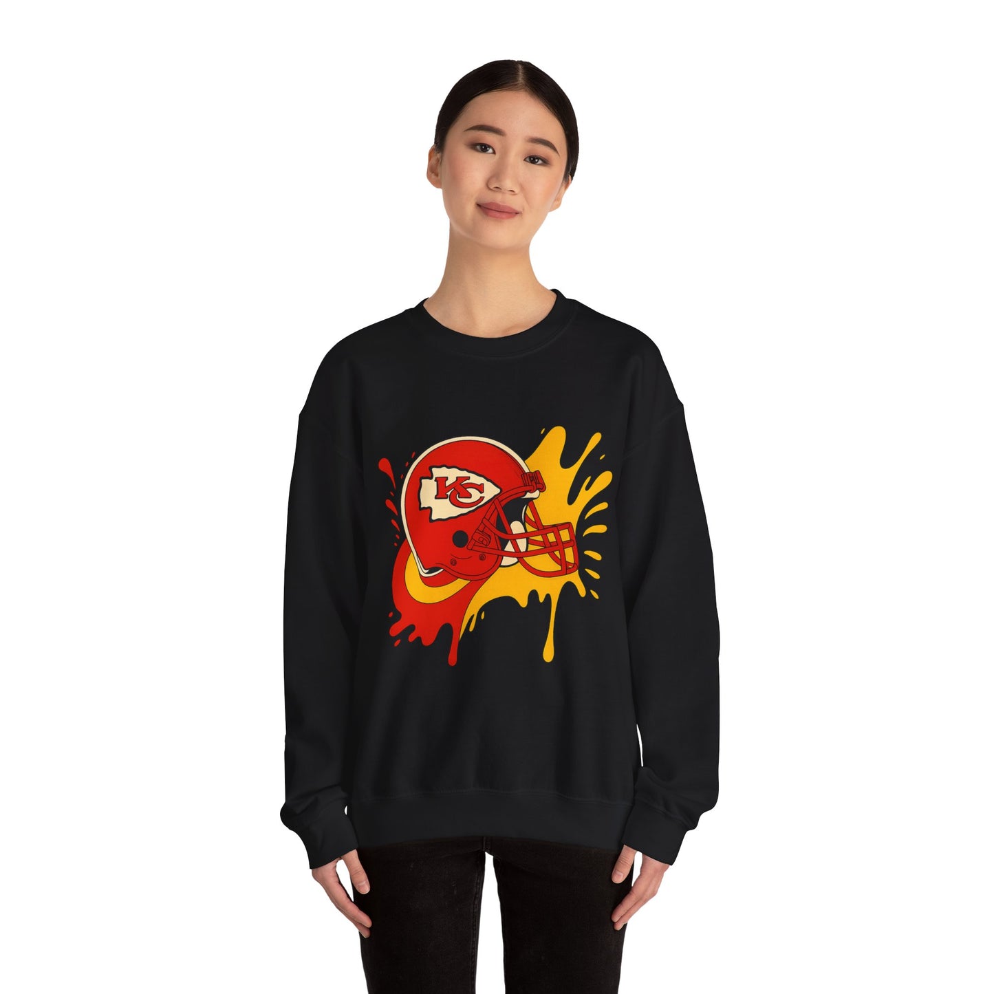 Kansas City Football Sweatshirt, Cozy Game Day Crewneck, Unisex Sportswear, Perfect for Football Fans, Team Spirit Apparel, Holiday Gift
