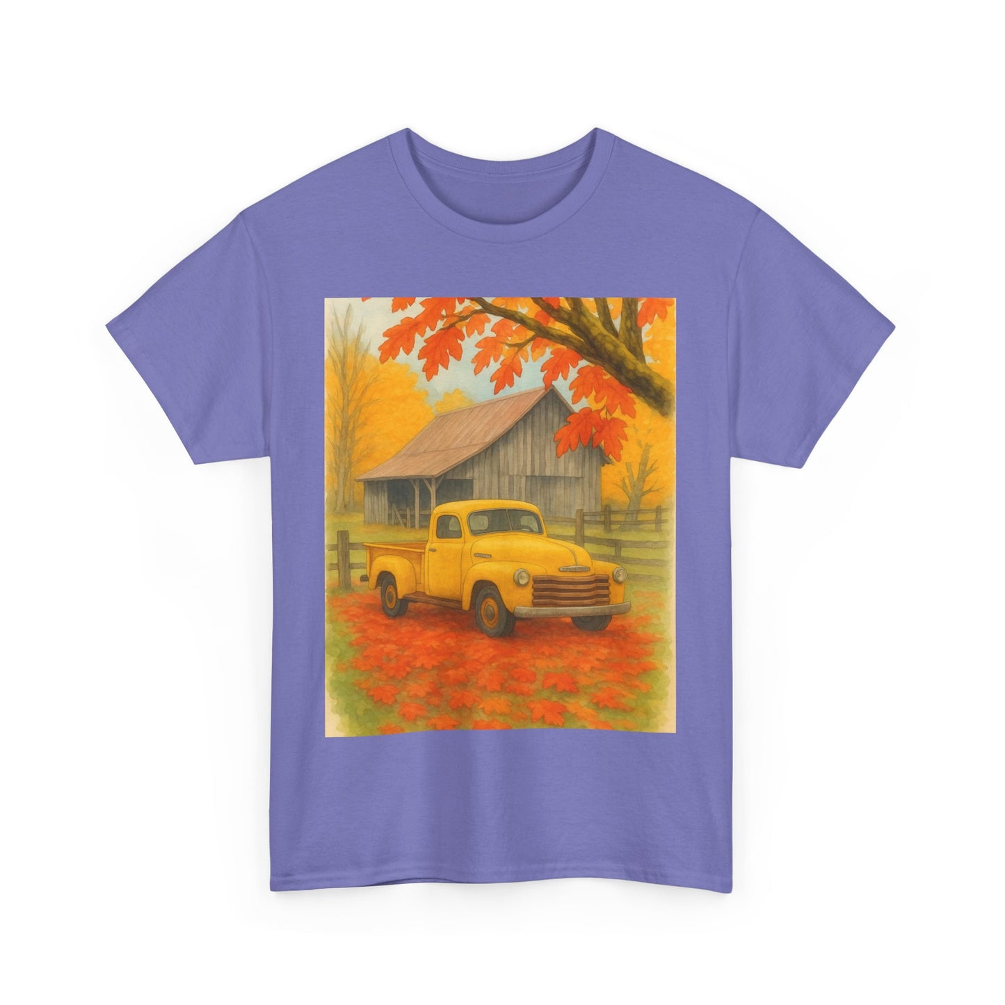 Autumn Vibes Unisex Heavy Cotton Tee, Fall Shirt, Vintage Truck Tee, Cozy [...]