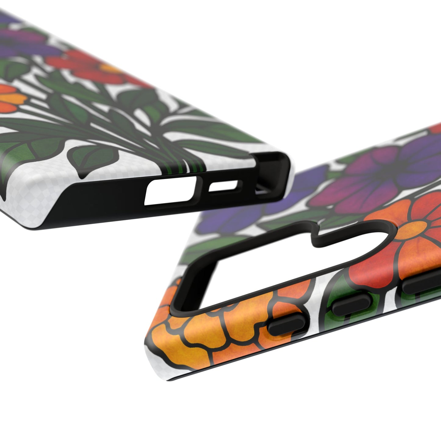 Floral Phone Case, Tough Cases with Colorful Flower Design, Gift for Flower Lovers, Summer Accessories, Trendy Phone Cover