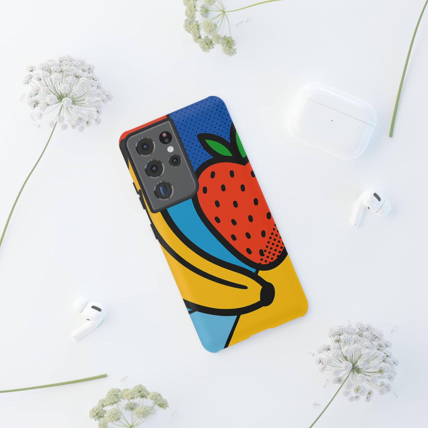Colorful Fruit Phone Case - Tough Cases - Fun, Vibrant, Unique, Gifts for Friends, Summer Accessories, Trendy Phone Protector