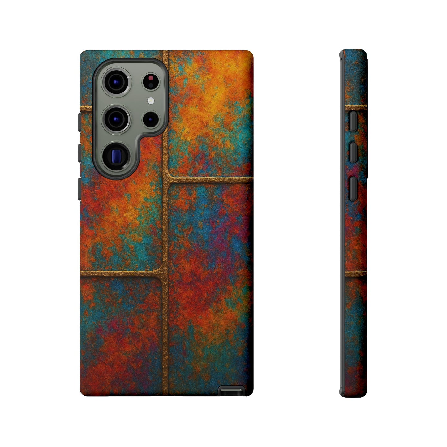 Colorful Textured Phone Case, Vibrant iPhone Cover, Tough Protective Shell, Unique Mobile Accessory, Artisan Phone Protection