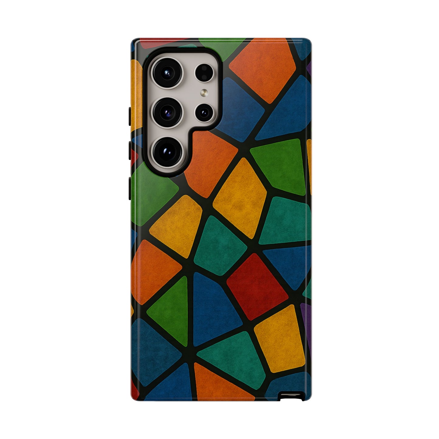 Colorful Mosaic Phone Case, Tough Cell Phone Cover, Vibrant Smartphone Protector, Unique Gift for Weddings, Birthday, Holidays