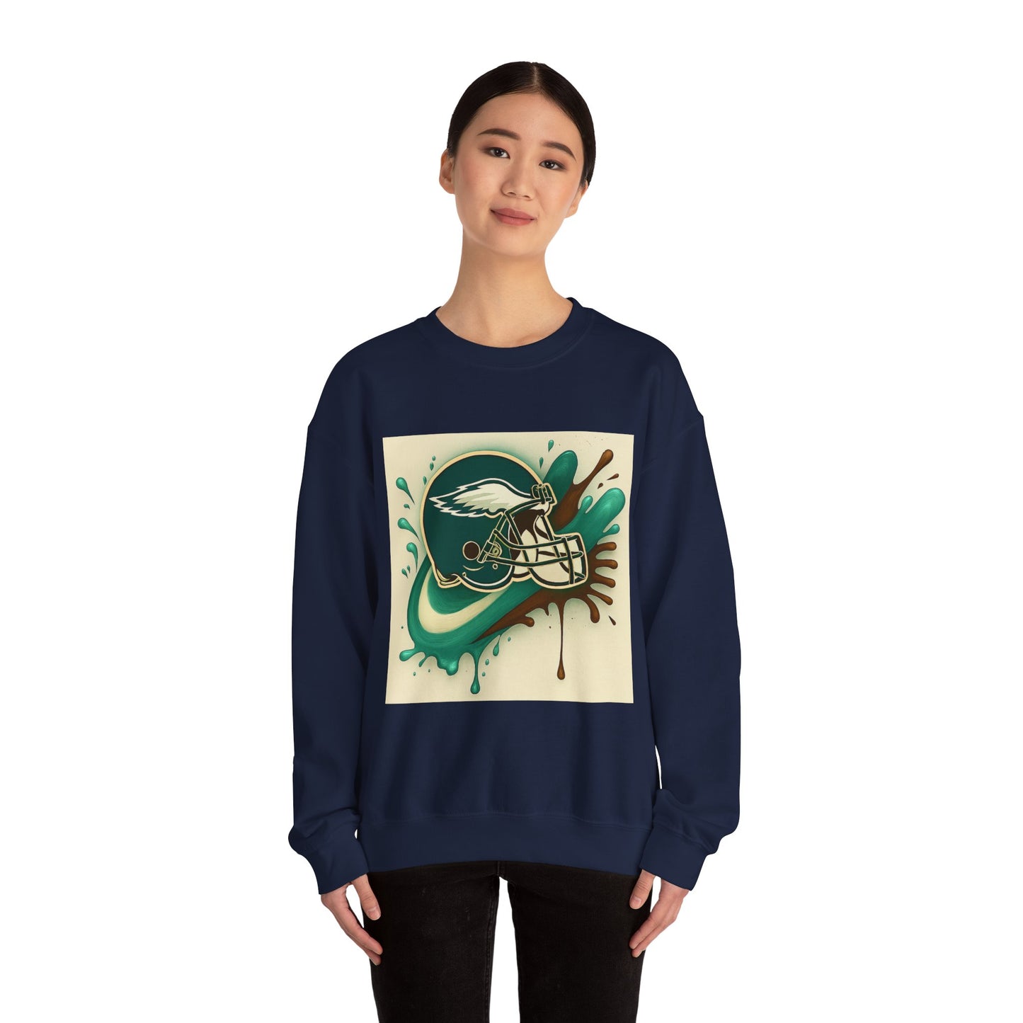 Eagles Inspired Sweatshirt, Unisex Crewneck, Cozy Sports Apparel, Game Day Outfit, Gift for Football Fans