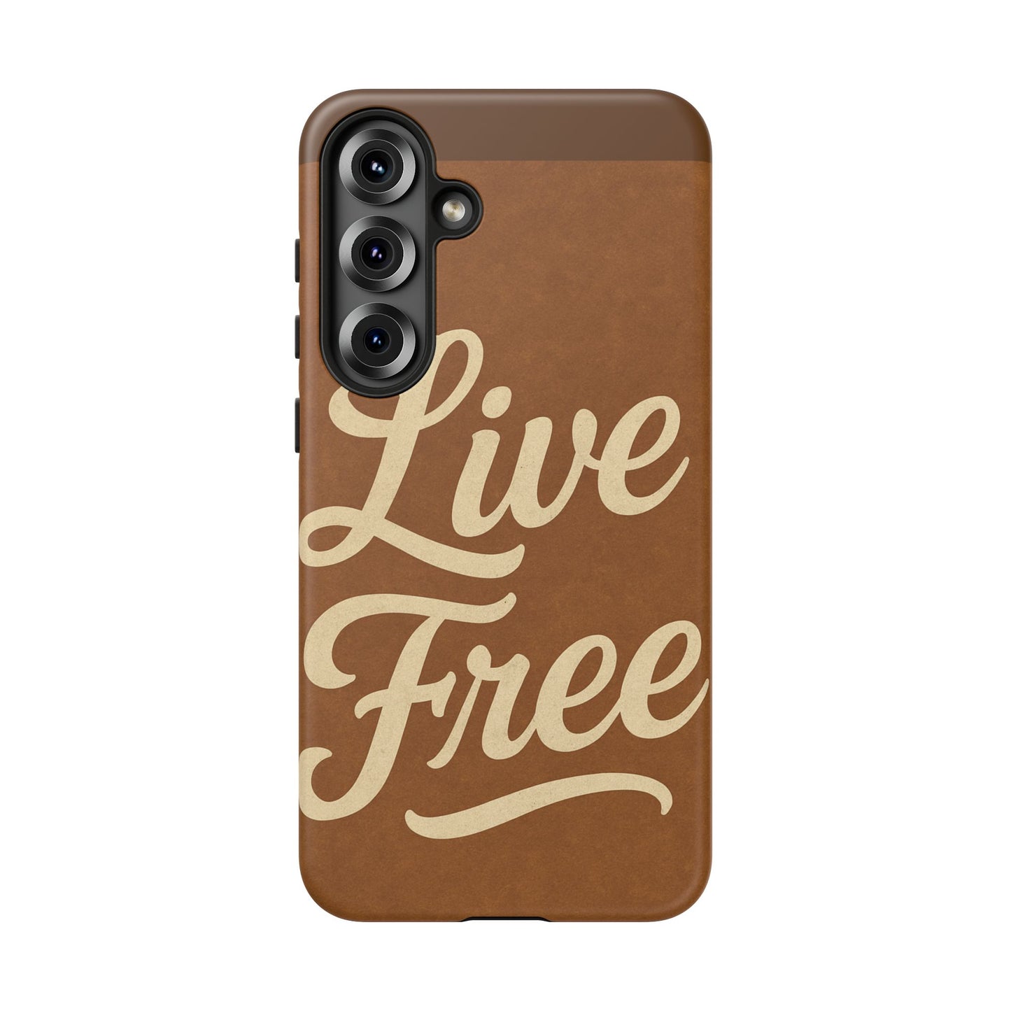 Live Free Phone Case, Tough Cases, Inspirational Phone Accessories, Gift for Adventurers, Customizable Design, Unique Tech Gifts