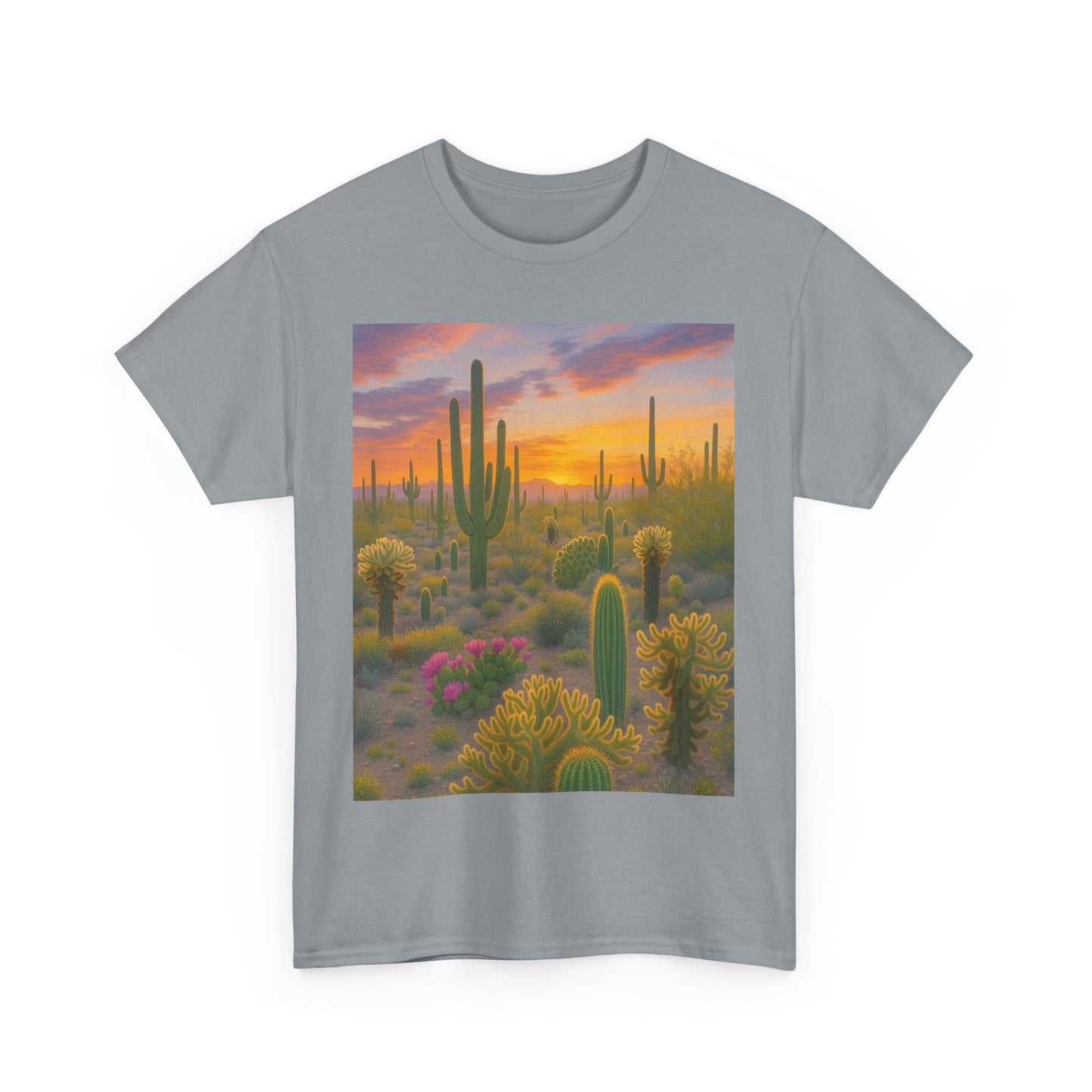 Desert Sunset Unisex Tee, Boho Style Shirt, Nature Lover Gift, Cactus [...]