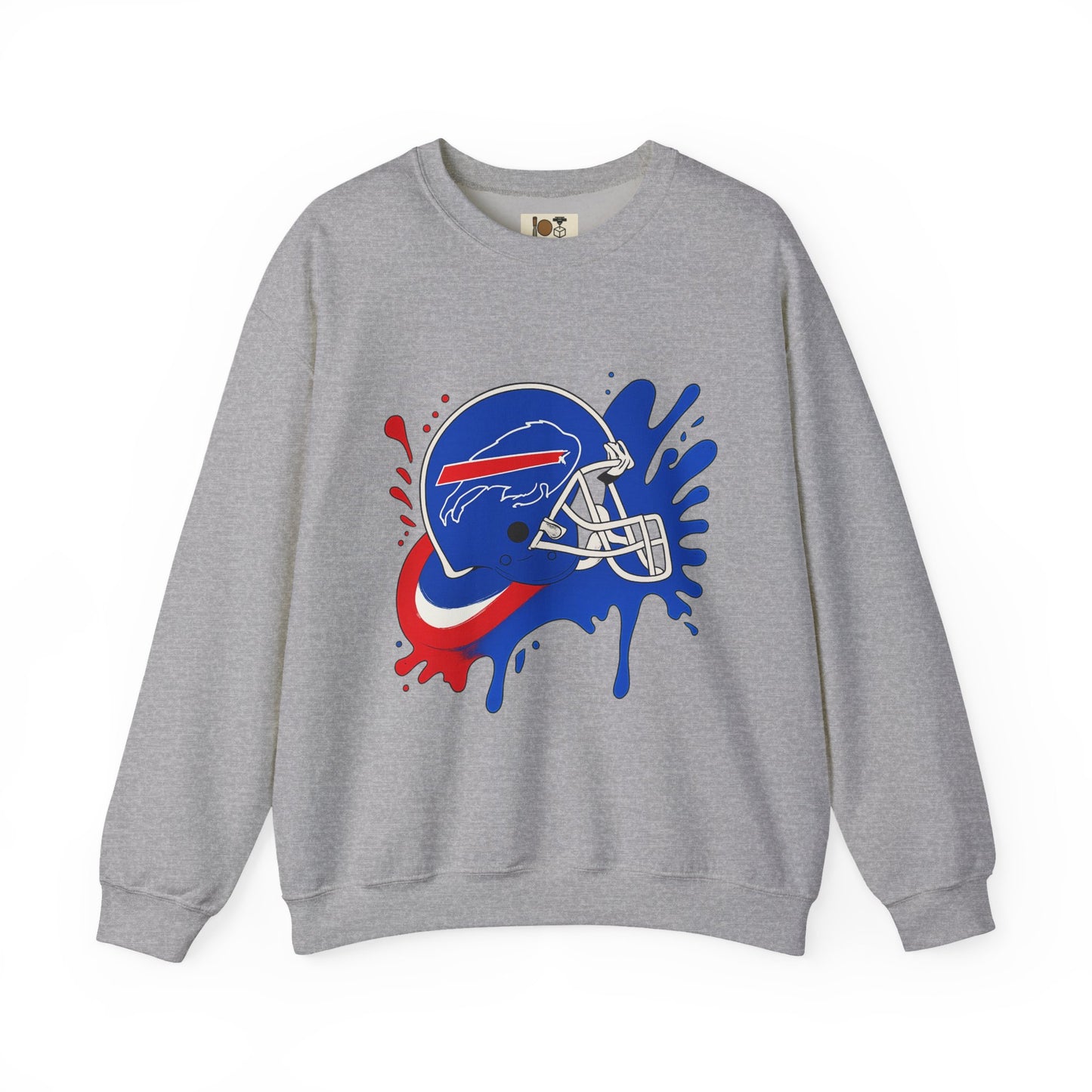 Buffalo Bills Inspired Crewneck Sweatshirt, NFL Fan Gear, Casual Sportswear, Game Day Apparel, Unisex Sweatshirt, Tailgate Clothing