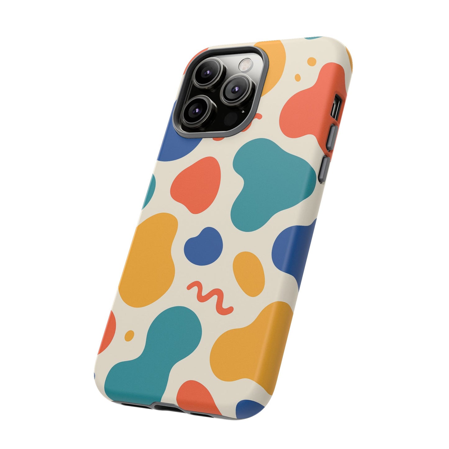 Colorful Phone Case with Abstract Design, Stylish Phone Cover, Trendy Tech Accessory for Her, Unique Gift Idea, Fun Patterned Case