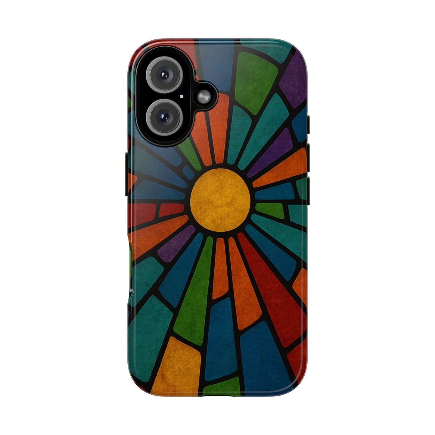 Colorful Stained Glass Phone Case, Tough Cases, Artistic Phone Cover, Vibrant Mobile Accessory, Unique Gift for Art Lovers