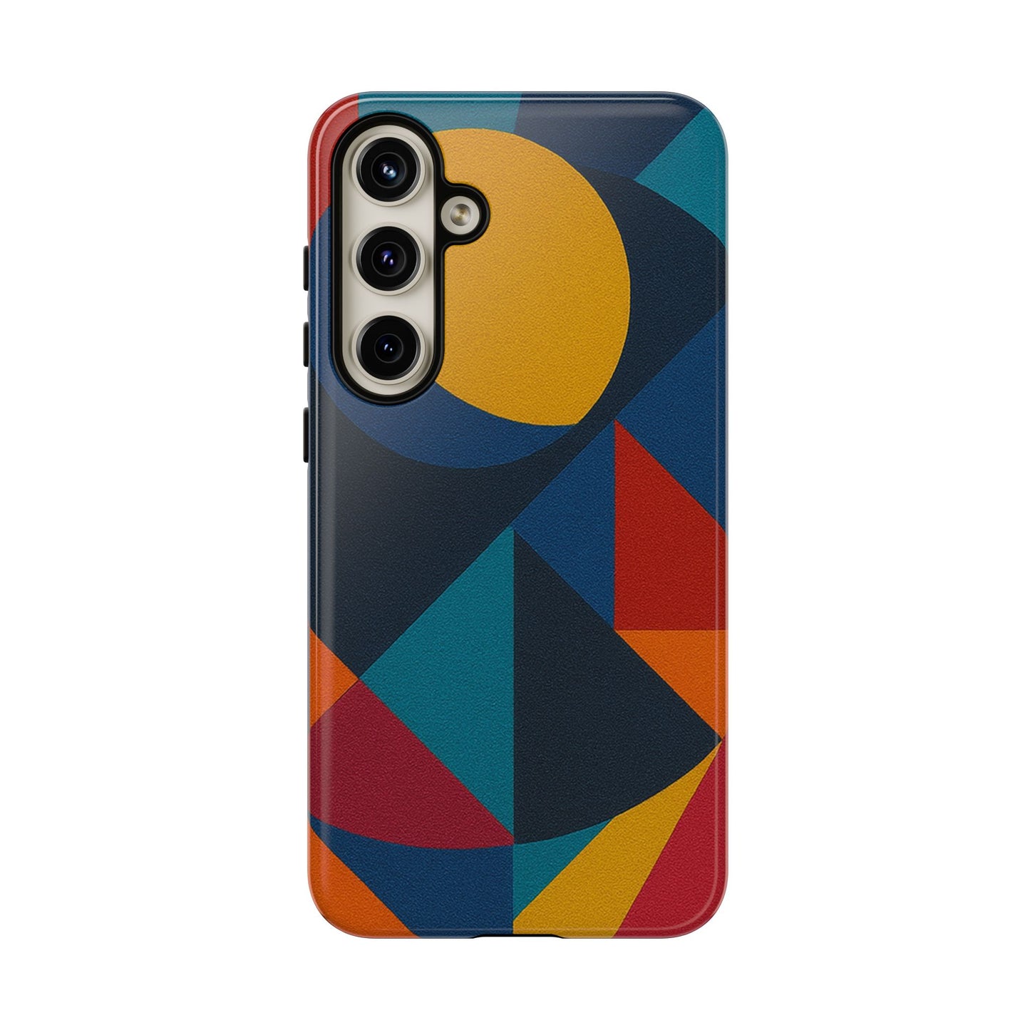 Vibrant Phone Case, Colorful Phone Cover, Geometric Design, Artistic Gift, Trendy Accessory, Vibrant Colors, Unique Design