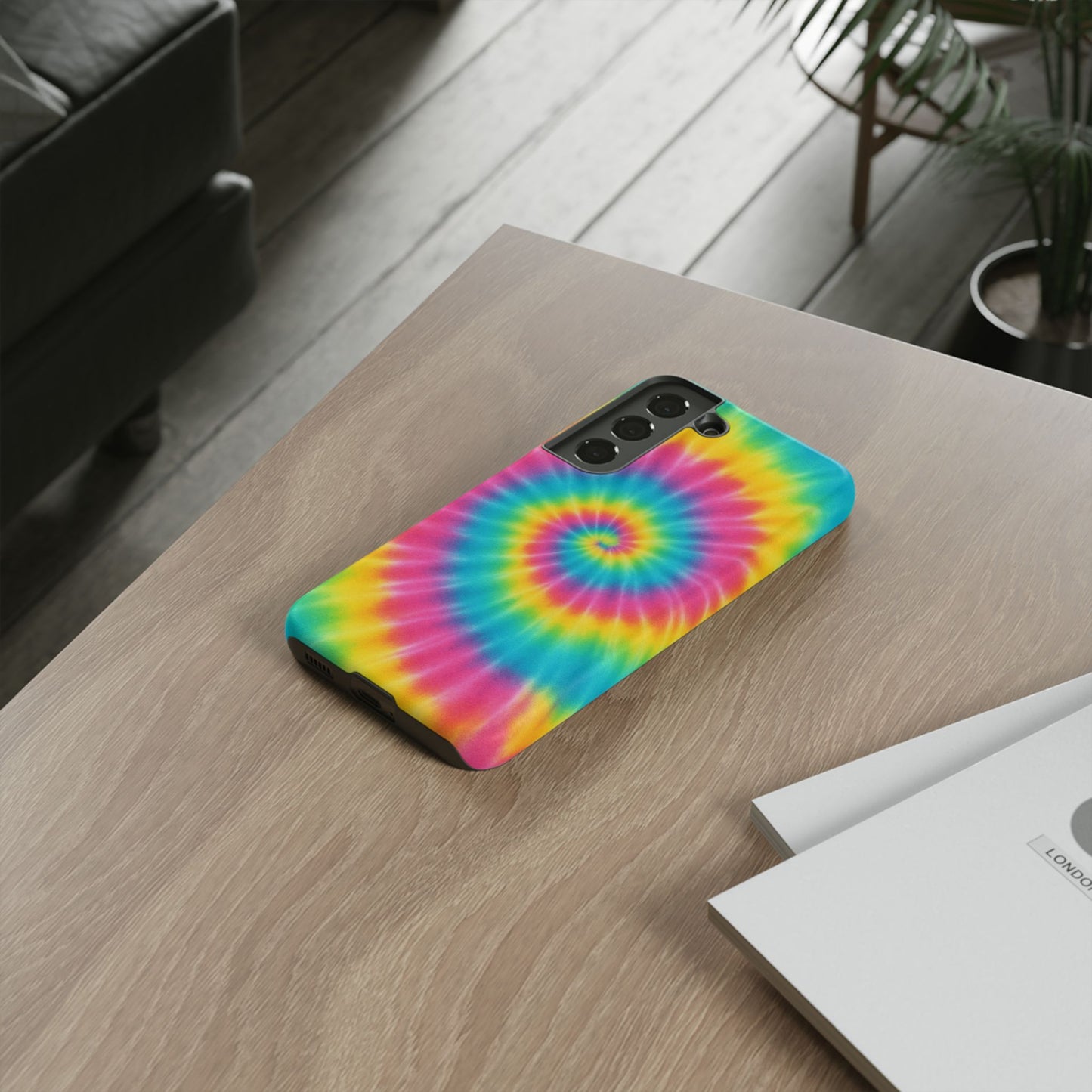 Colorful Tie-Dye Phone Case, Vibrant Phone Cover, Boho Style Accessory, Gift for Teens, Trendy Phone Accessories