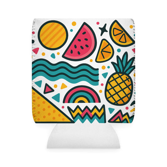 Colorful Can Cooler Sleeve, Fun Drink Holder, Summer Accessory, Beach Party Favor, BBQ Gift, Festival Essential