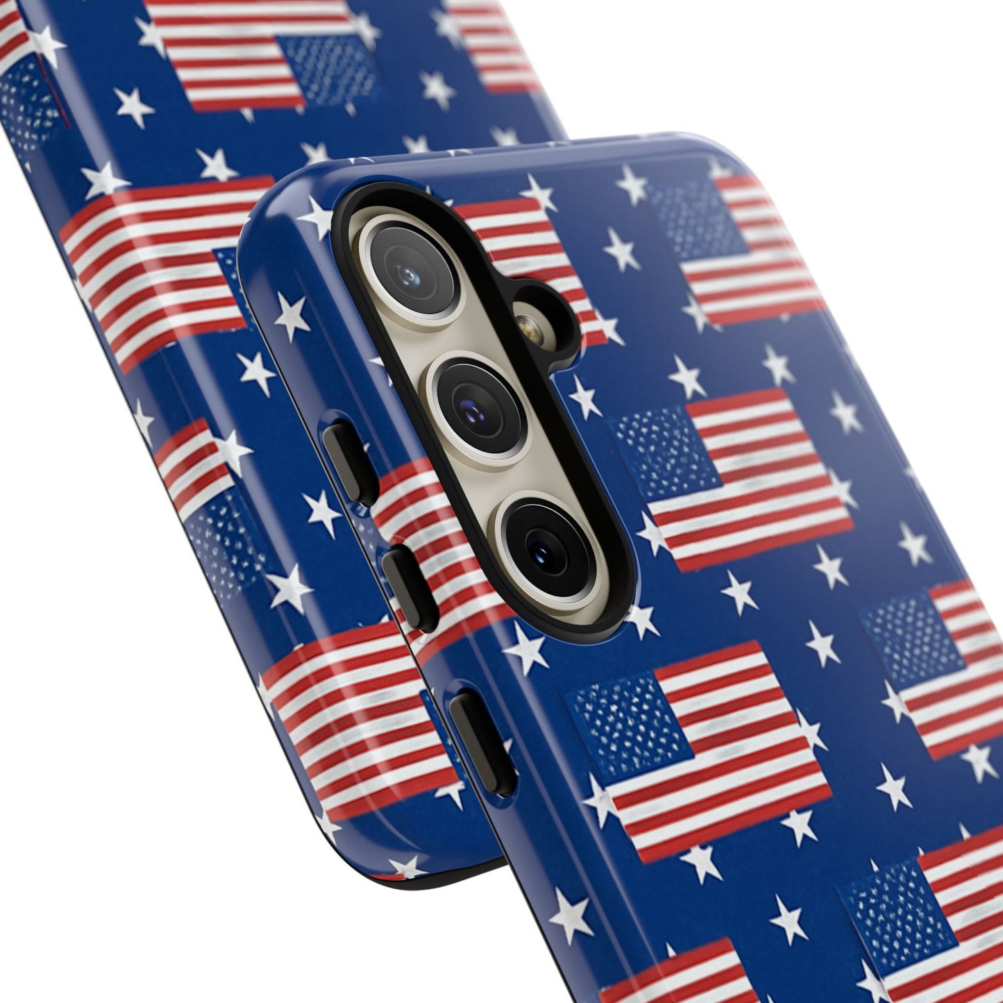 Patriotic Phone Case, Independence Day Accessories, American Flag Design, Star-Spangled Cover, Summer BBQ Gift