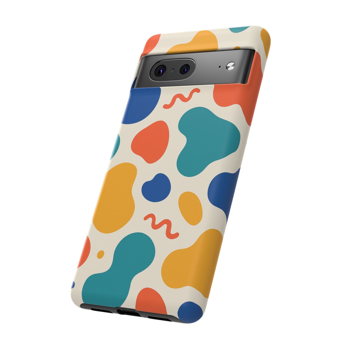 Colorful Phone Case with Abstract Design, Stylish Phone Cover, Trendy Tech Accessory for Her, Unique Gift Idea, Fun Patterned Case