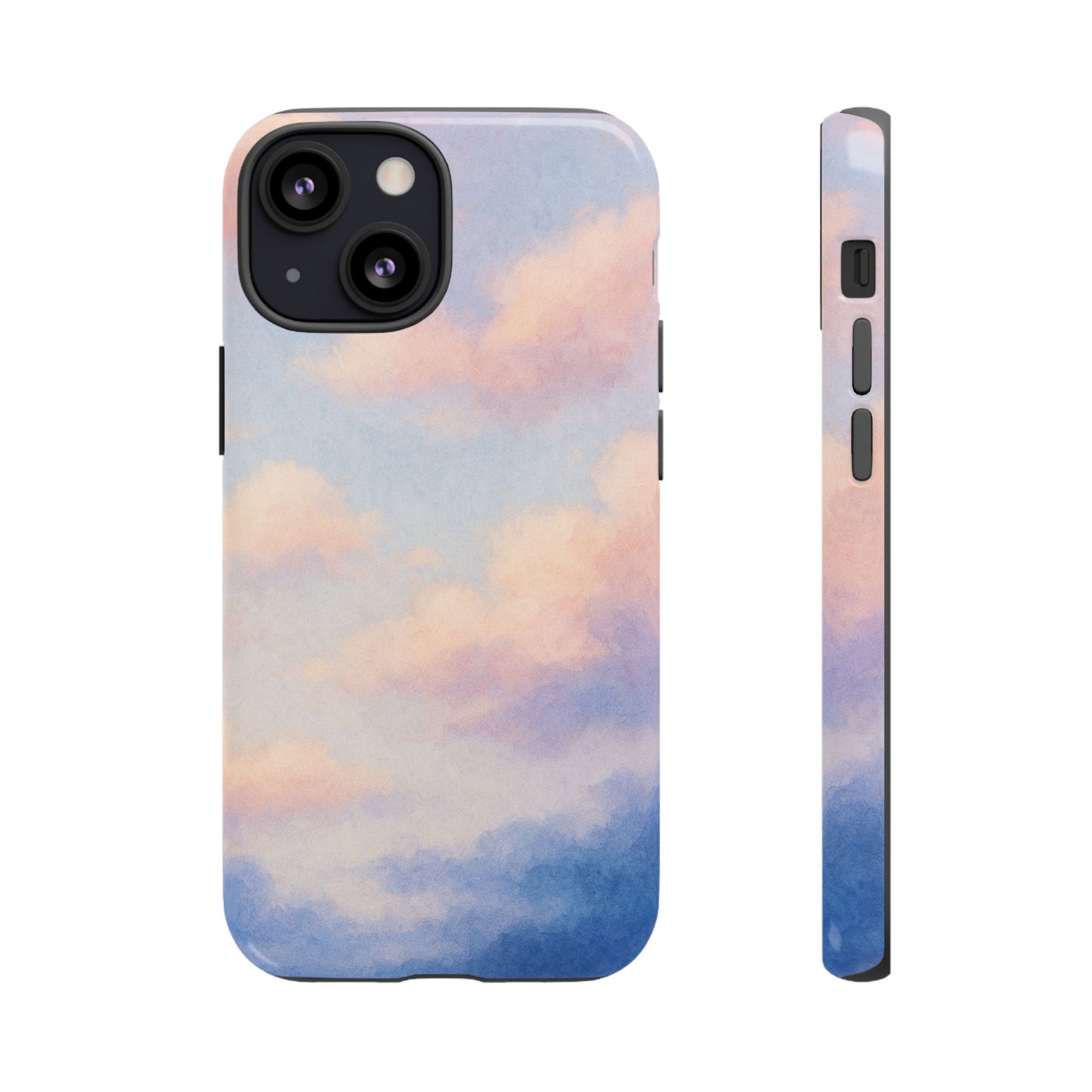 Sky Blue Cloud Phone Case, Tough Phone Cover, Aesthetic Cell Phone Accessory, Gift for Teen, Trendy Tech Protection