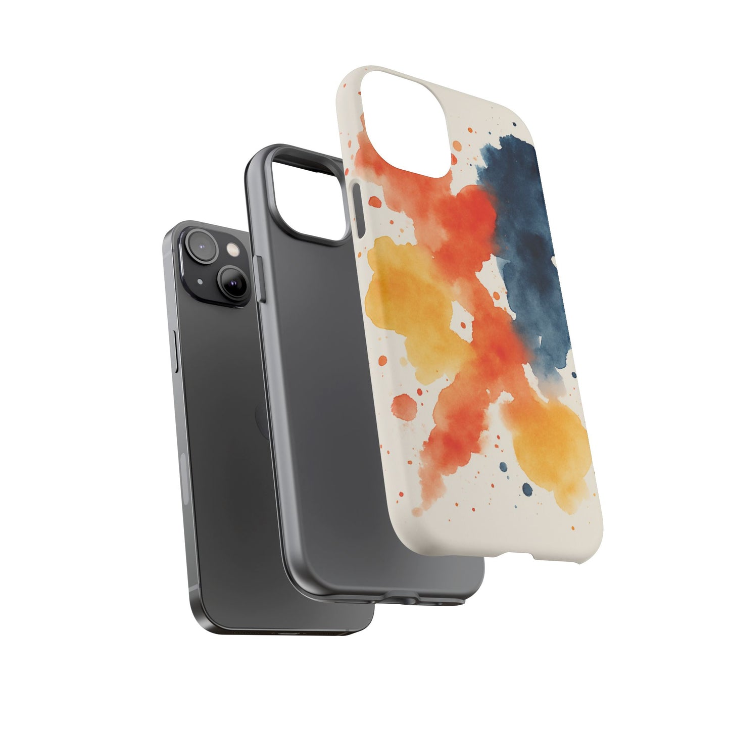 Watercolor Phone Case - Abstract Design, Tough Cases for Men & Women, Stylish Gift, Artistic Accessory for All Occasions
