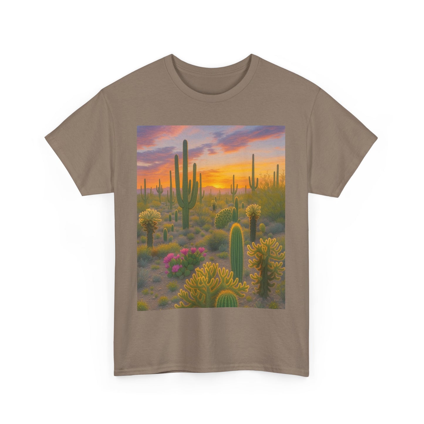 Desert Sunset Unisex Tee, Boho Style Shirt, Nature Lover Gift, Cactus [...]