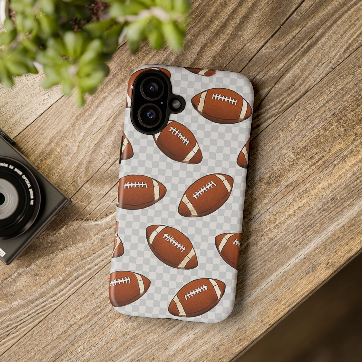 Football Phone Case, Tough Cases for Sports Fans, Unique Gift for Football Lovers, Protective Decor, Athletic Accessories