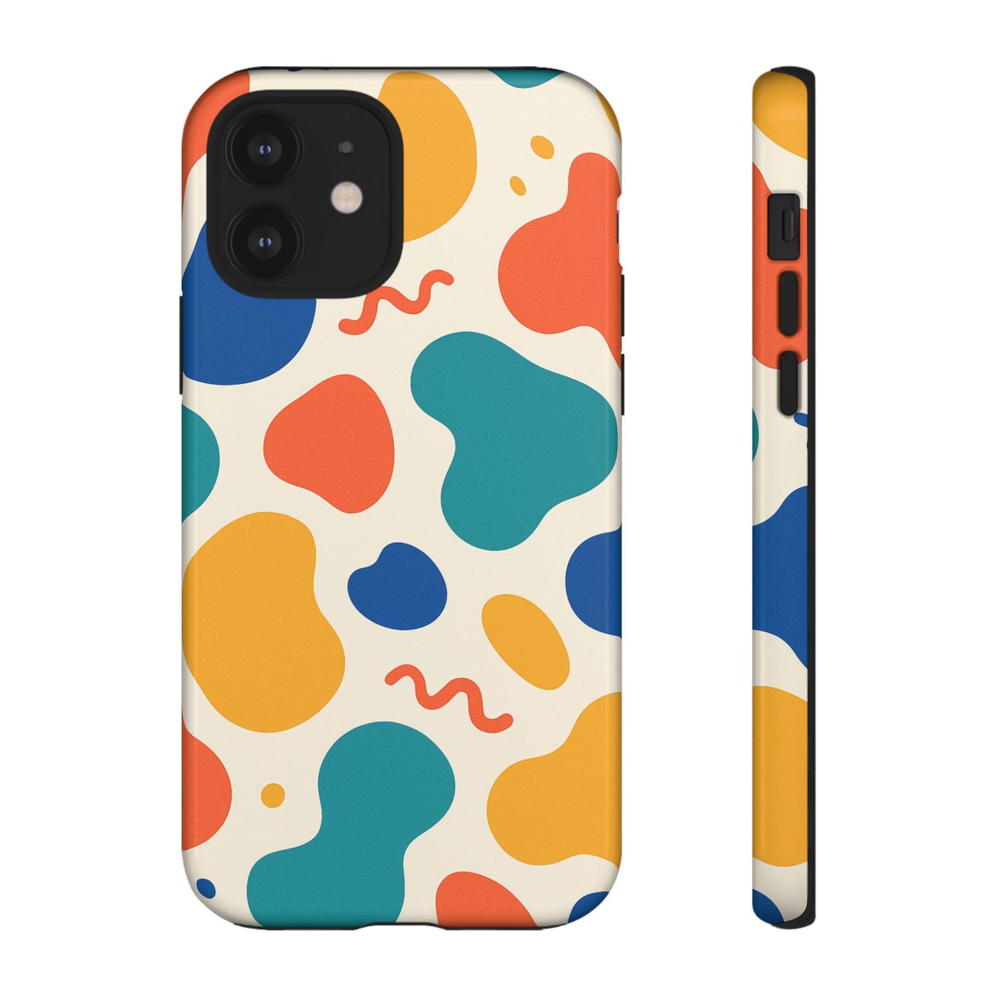 Colorful Phone Case with Abstract Design, Stylish Phone Cover, Trendy Tech Accessory for Her, Unique Gift Idea, Fun Patterned Case