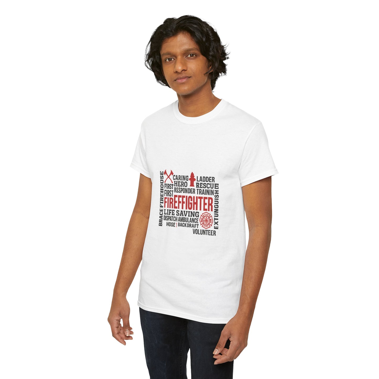 Firefighter Tribute Tee, Unisex Heavy Cotton Shirt, First Responder Gift, Firefighter Appreciation, Emergency Service Apparel, [...]