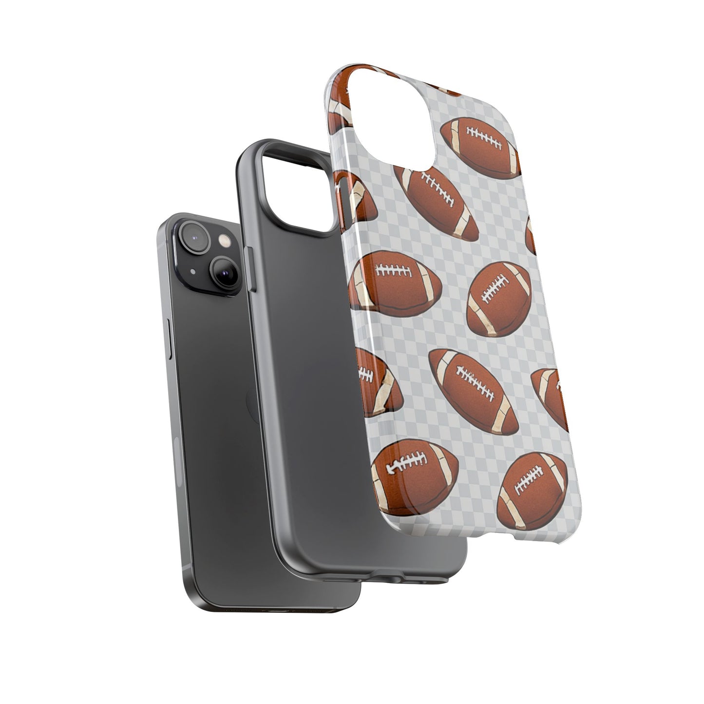 Football Phone Case, Tough Cases for Sports Fans, Unique Gift for Football Lovers, Protective Decor, Athletic Accessories
