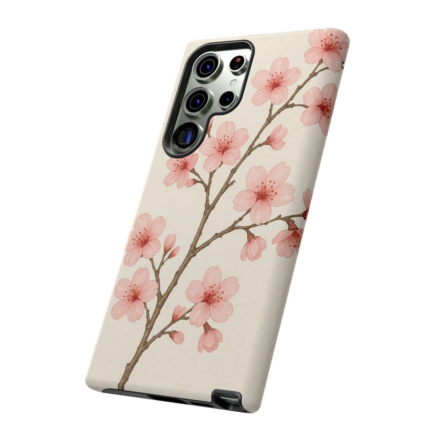 Cherry Blossom Phone Case, Floral Phone Cover, Tough Case for Gifts, Spring Decor, Cute Tech Accessories, Nature Lover's Gift