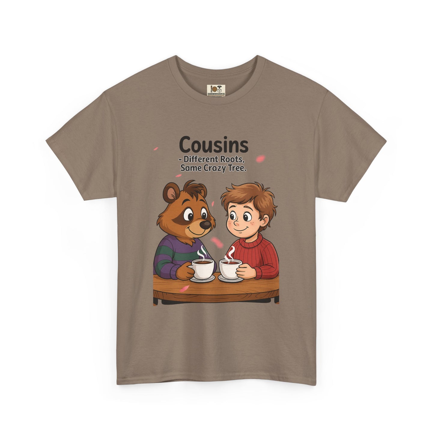 Cousins Coffee Tee - Cute Graphic T-Shirt for Family, Cousins Gift, Funny Tee, Casual Wear, Birthday Gift