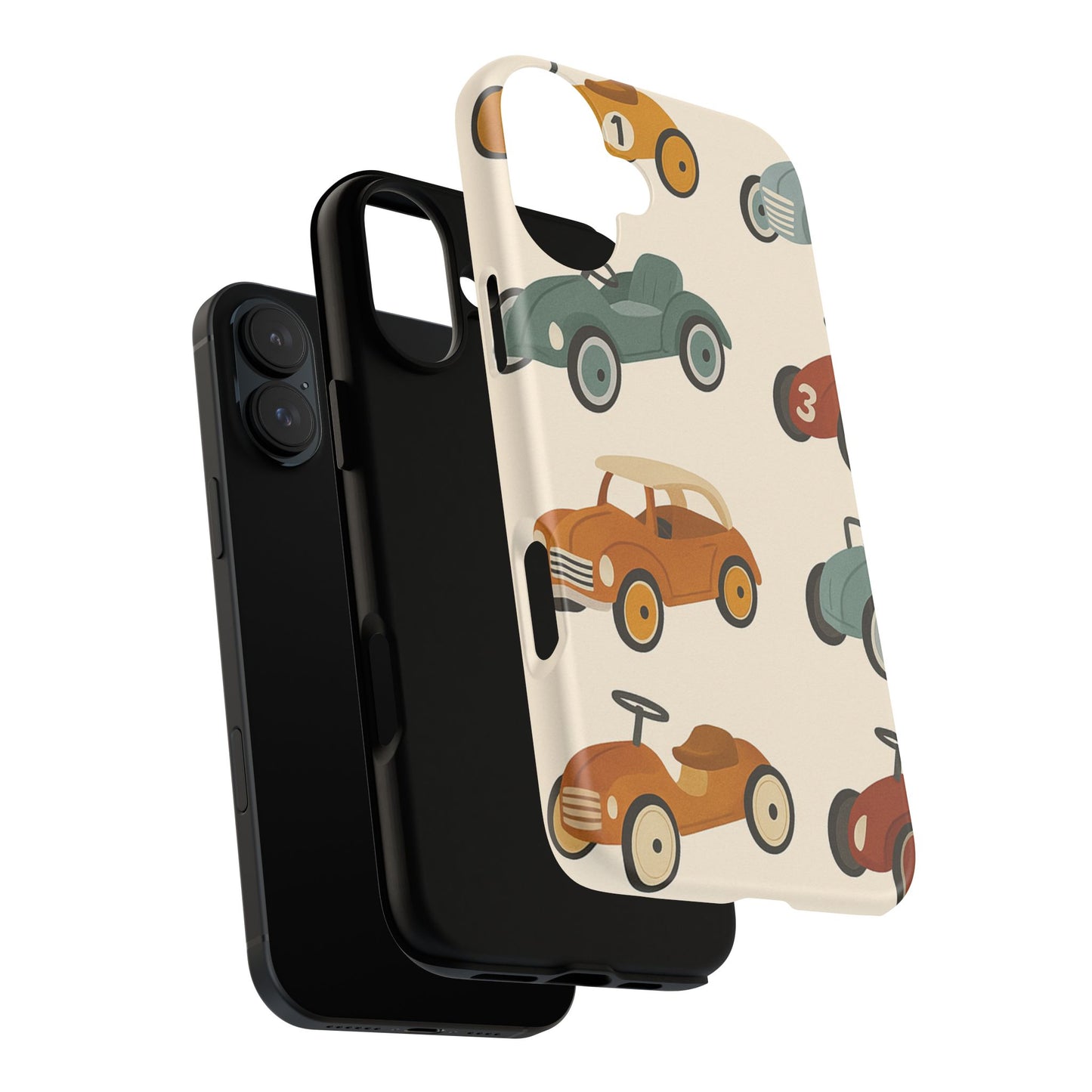 Vintage Car Phone Case, Tough Cases, Kids Gift, Car Lover Accessory, Retro Style, Phone Protection, Unique Design, pedal cars