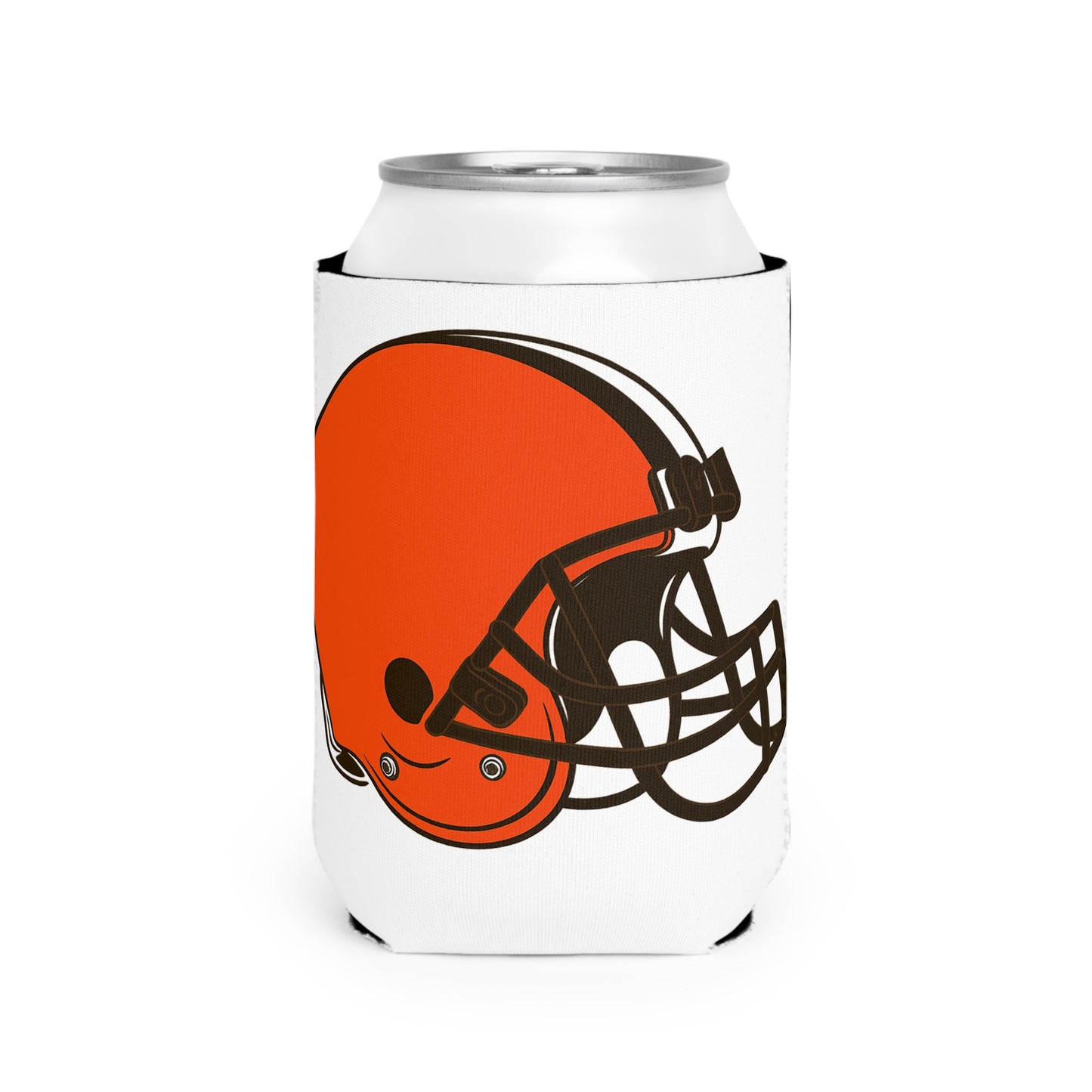 Cleveland Football Can Cooler Sleeve, Game Day Drink Holder, Tailgate Accessory, Party Favor, Sports Fan Gift