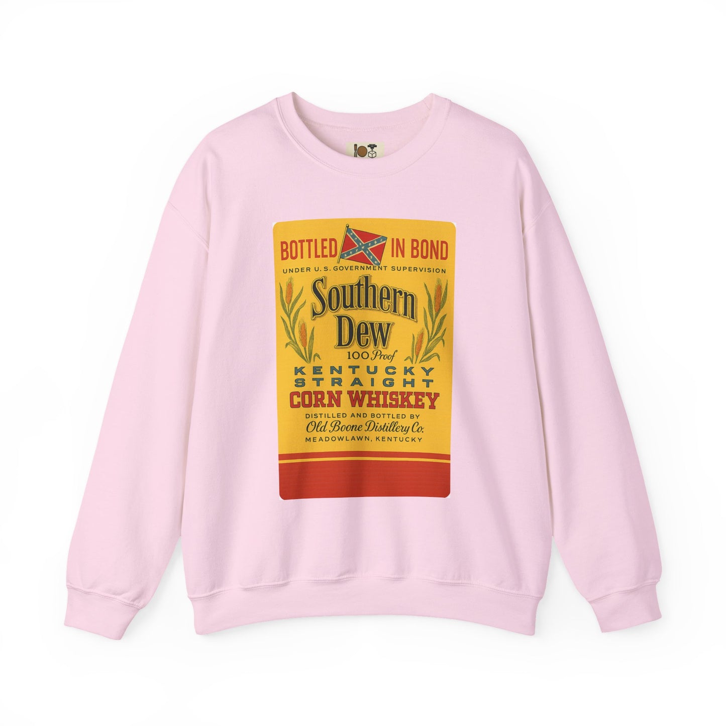 Southern Dew Whiskey Crewneck Sweatshirt | Cozy Unisex Pullover for Parties, Gifting, Birthdays, Whiskey Lovers