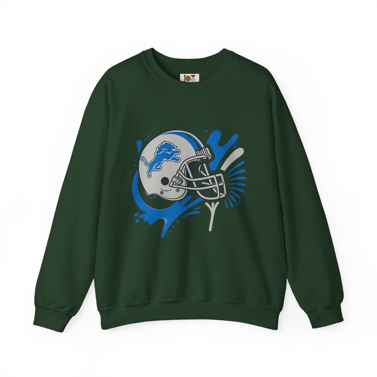 Detroit Lions Sweatshirt, Unisex Heavy Blend Crewneck, Game Day Apparel, Sports Fan Gift, NFL Team Merchandise, Casual Comfort