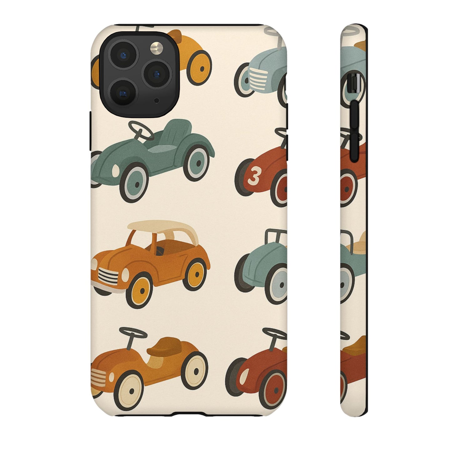 Vintage Car Phone Case, Tough Cases, Kids Gift, Car Lover Accessory, Retro Style, Phone Protection, Unique Design, pedal cars