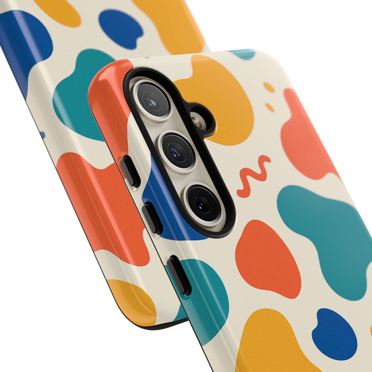 Colorful Phone Case with Abstract Design, Stylish Phone Cover, Trendy Tech Accessory for Her, Unique Gift Idea, Fun Patterned Case