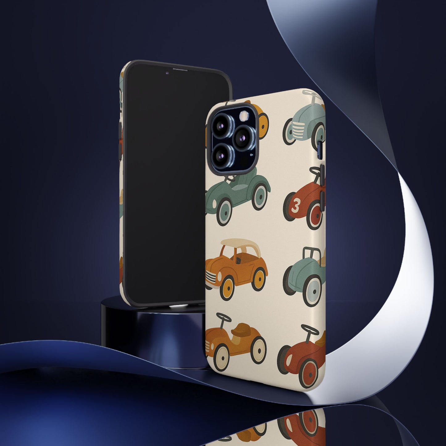 Vintage Car Phone Case, Tough Cases, Kids Gift, Car Lover Accessory, Retro Style, Phone Protection, Unique Design, pedal cars