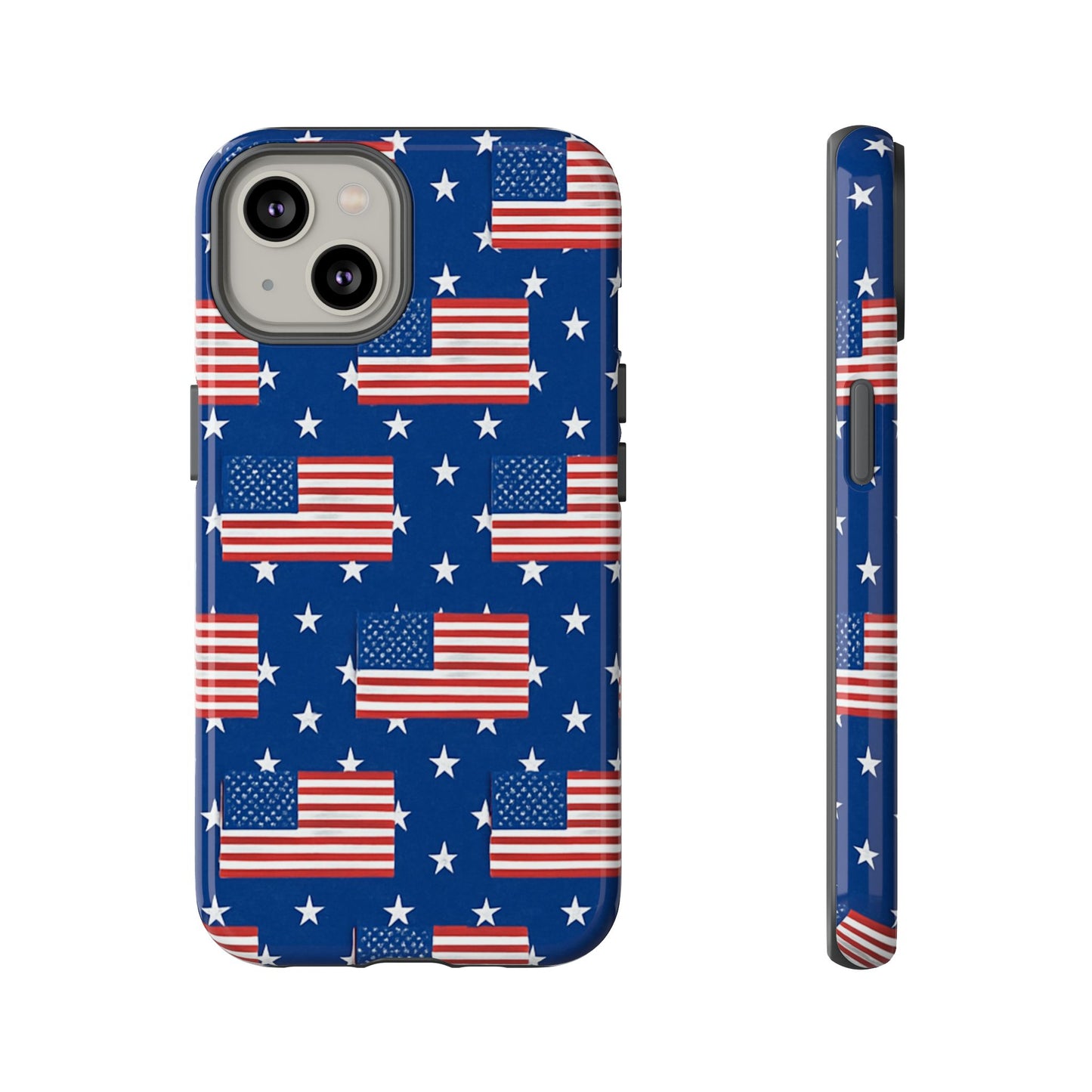 Patriotic Phone Case, Independence Day Accessories, American Flag Design, Star-Spangled Cover, Summer BBQ Gift