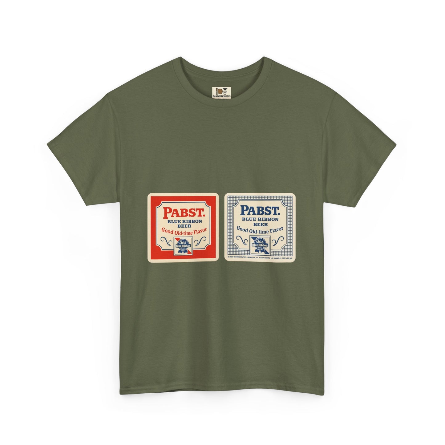 Vintage-Inspired Unisex Heavy Cotton Tee, Perfect for Beer Lovers, Retro Style Shirt, Gift for Him/Her, Casual Wear, Birthday Gift, Pabst beer