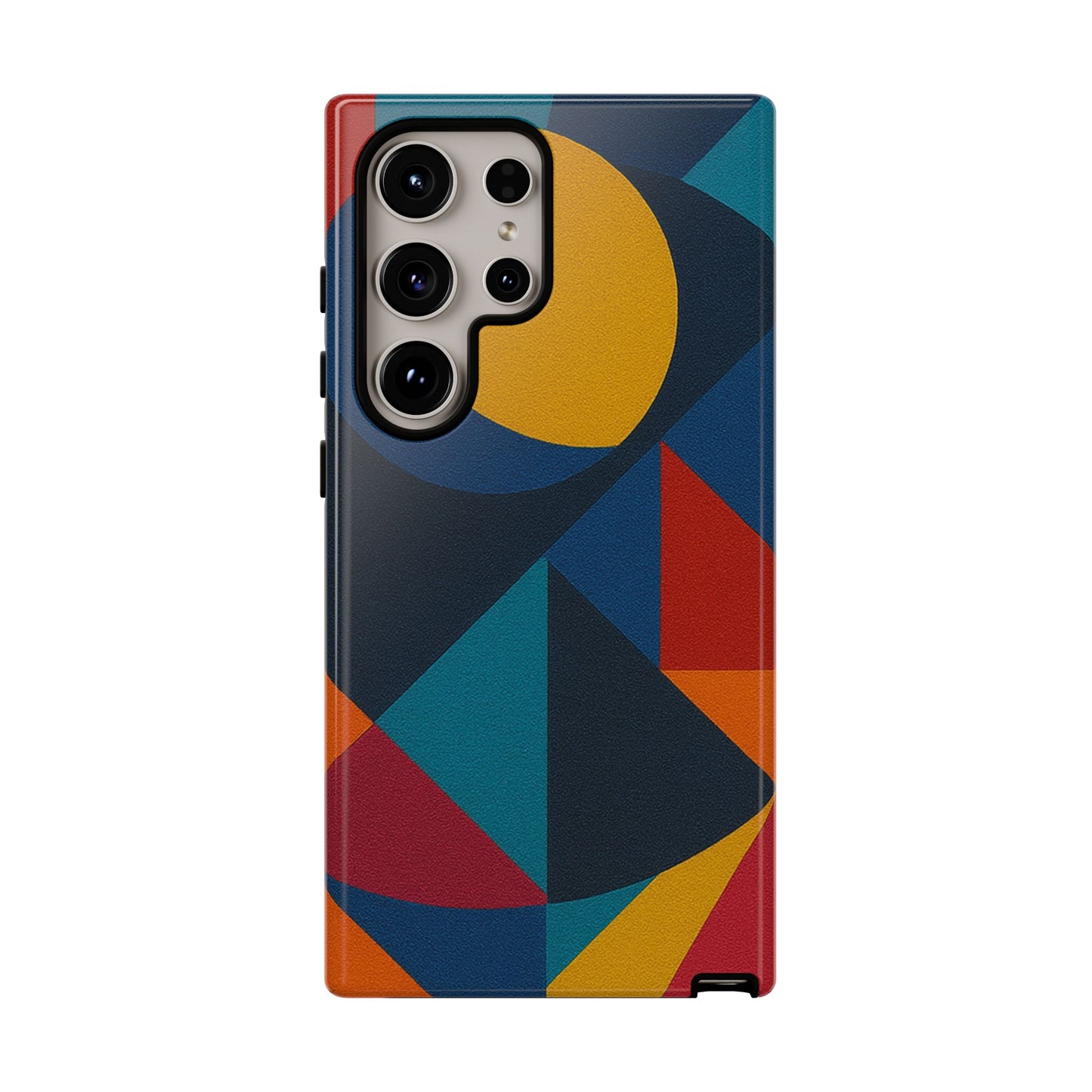 Vibrant Phone Case, Colorful Phone Cover, Geometric Design, Artistic Gift, Trendy Accessory, Vibrant Colors, Unique Design