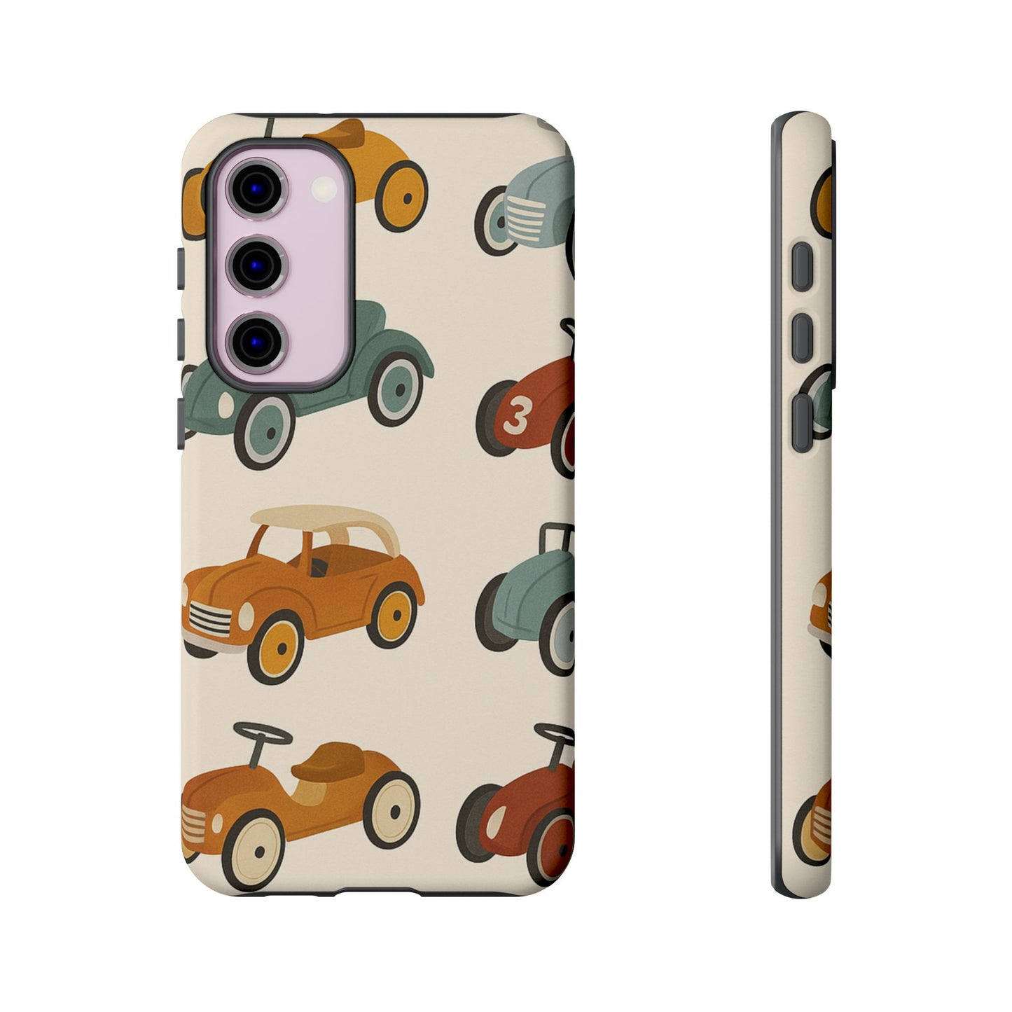 Vintage Car Phone Case, Tough Cases, Kids Gift, Car Lover Accessory, Retro Style, Phone Protection, Unique Design, pedal cars