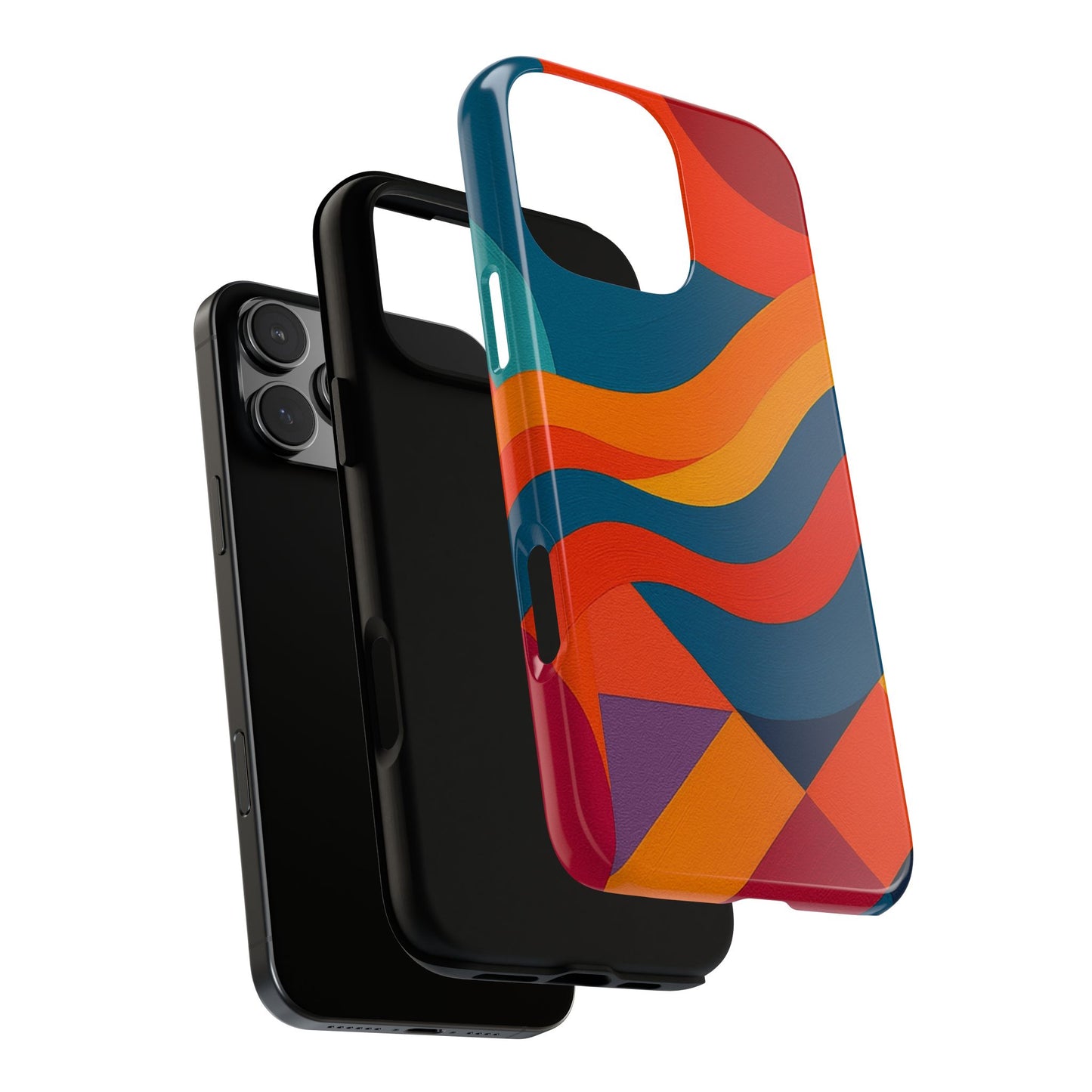 Vibrant Phone Case, Abstract Design Cover, Tough Cases for All Occasions, Stylish Gift for Tech Lovers, Modern Phone Accessories